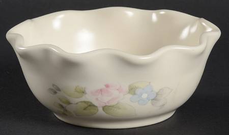 Tea Rose Fluted Chip/Dip Bowl