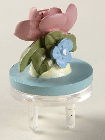 Tea Rose Cheese Button