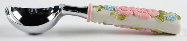 Tea Rose Resin Handle Ice Cream Scoop