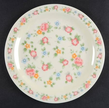 Tea Rose Melmac/Melamine Child's Plate