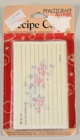 Tea Rose (Set of 20) Paper Recipe Cards