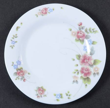 Tea Rose Melamine Dessert Plate by Pfaltzgraff