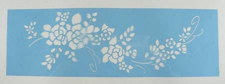 Tea Rose Wallpaper Stencil