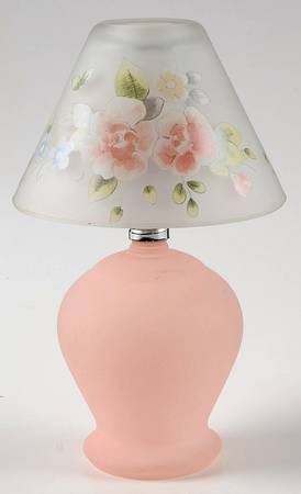 Tea Rose Tea Light Lamp & Shade