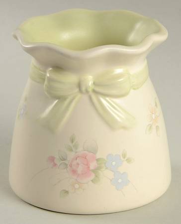 Tea Rose Candle Crock