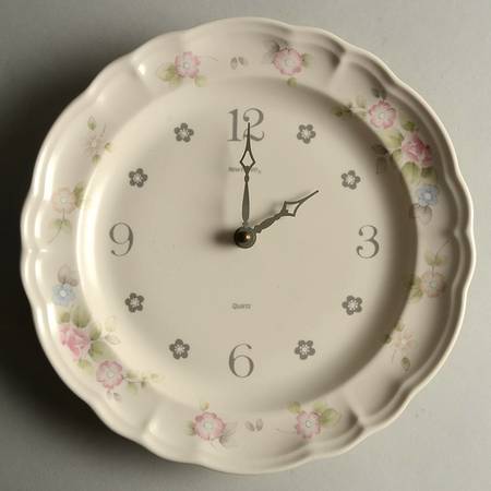 Tea Rose Clock Plate