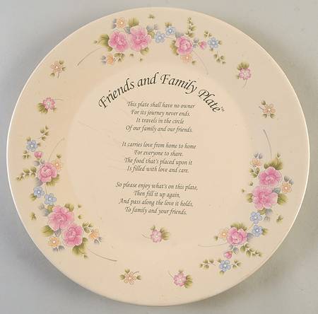 Tea Rose Friends & Family Plate