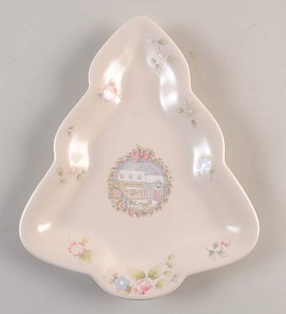 Tea Rose Large Tree Shaped Dish