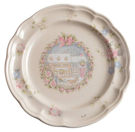 Tea Rose Holiday Luncheon Plate by Pfaltzgraff