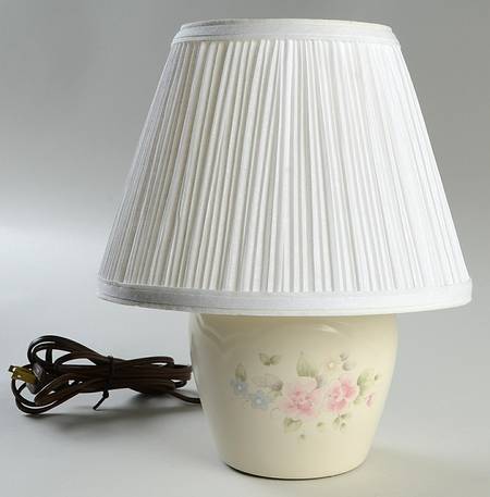 Tea Rose 9" Electric Lamp & Shade