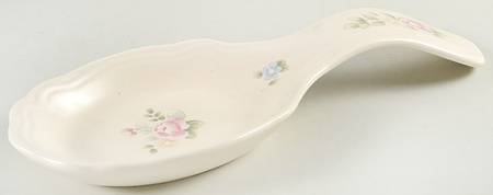 Tea Rose Spoon Rest/Holder (Holds 1 Spoon)