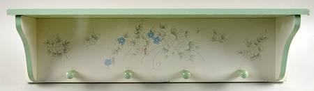 Tea Rose Wood Peg Shelf