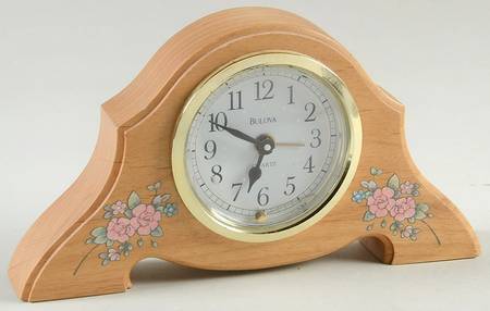 Tea Rose Dome Clock