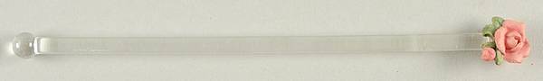 Tea Rose Plastic Stirrer