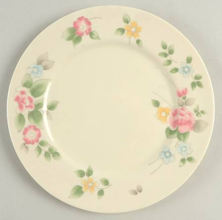 Tea Rose Melamine Salad Plate