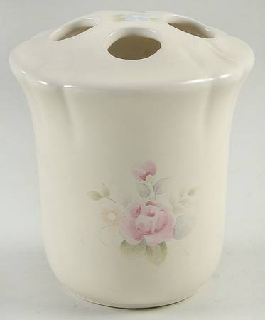 Tea Rose Toothbrush Holder