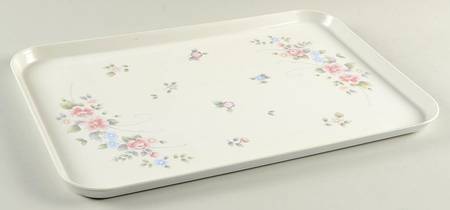 Tea Rose 17" Rectangular Melamine Tray