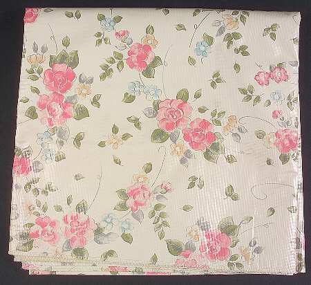 Tea Rose Square Vinyl Tablecloth