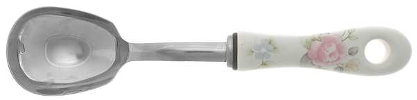 Tea Rose Salad Serving Spoon with Stainless Bowl