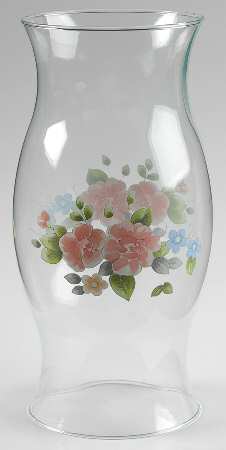 Tea Rose Glassware Hurricane Globe