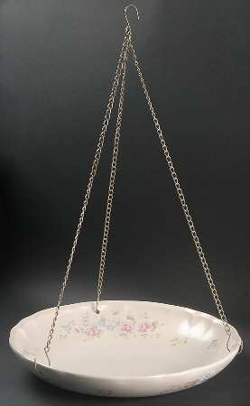 Tea Rose Hanging Bird Feeder