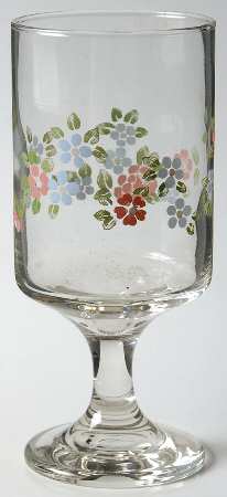 Tea Rose 10 Oz Glassware Goblet
