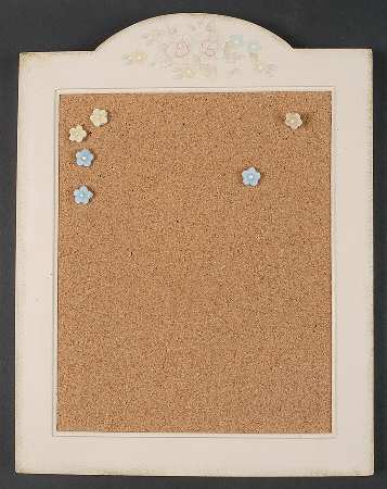 Tea Rose Wood & Cork Memo Board