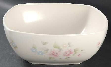 Tea Rose 9" Square Vegetable Bowl by Pfaltzgraff
