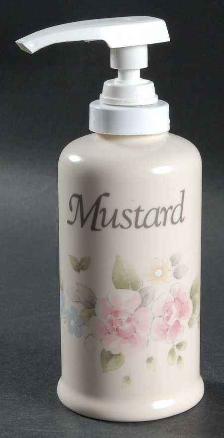 Tea Rose Mustard Dispenser