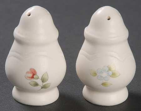 Tea Rose Individual Salt & Pepper Set by Pfaltzgraff