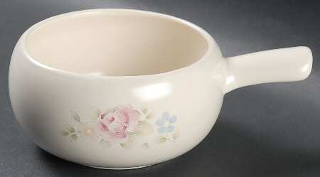 Tea Rose One Stick Handled Soup/Snack Bowl (use with SNTR11)