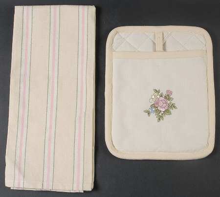 Tea Rose Pocket Mitt Set