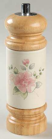 Tea Rose (1 Pc) Pepper Mill & Salt Shaker Combo Set by Pfaltzgraff