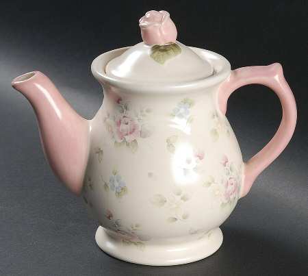 Tea Rose 20th Anniversary Individual Teapot