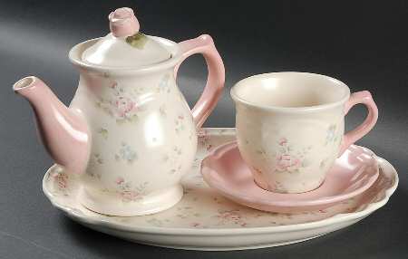 Tea Rose 5 Piece 20th Anniversary Tea Set