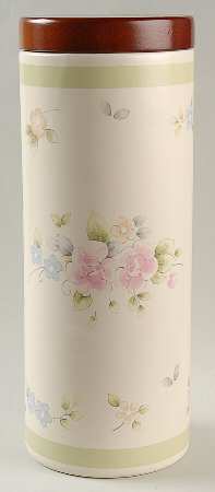 Tea Rose 11" Storage Jar & Lid by Pfaltzgraff