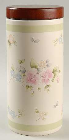 Tea Rose 9" Storage Jar & Lid by Pfaltzgraff