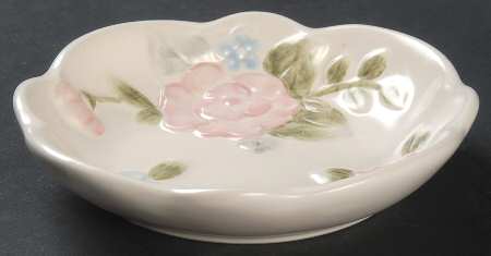 Tea Rose Embossed Side Dish