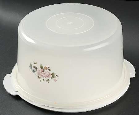 Tea Rose Plastic Cake Server & Lid
