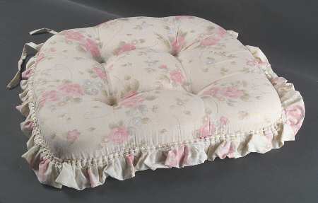 Tea Rose Chair Pad/Cushion