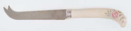 Tea Rose Cheese Knife with Stainless Blade