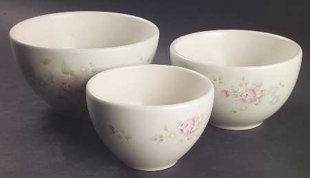 Tea Rose Mini Prep Bowl - Set of 3