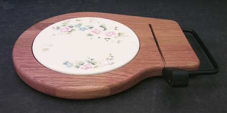 Tea Rose Cheese Board (1 Tile and Slicer)