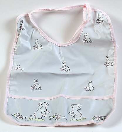 Tea Rose Vinyl Baby Bib