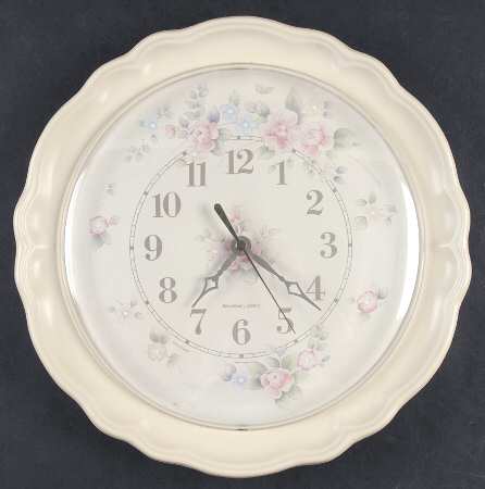 Tea Rose Melamine Battery Clock Plate