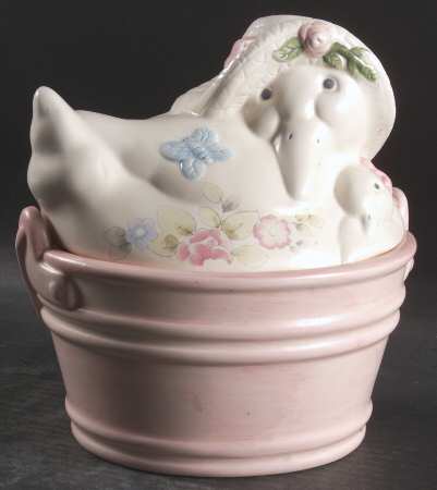 Tea Rose Butter Tub & Lid by Pfaltzgraff