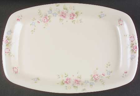 Tea Rose 16" Rectangular Barbeque Platter