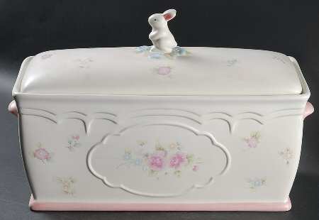 Tea Rose Bread Box & Lid by Pfaltzgraff