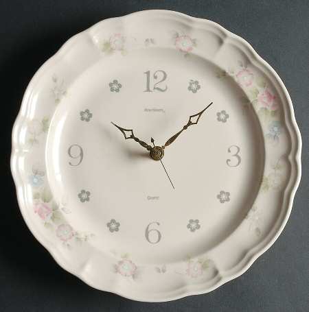Tea Rose Clock Plate