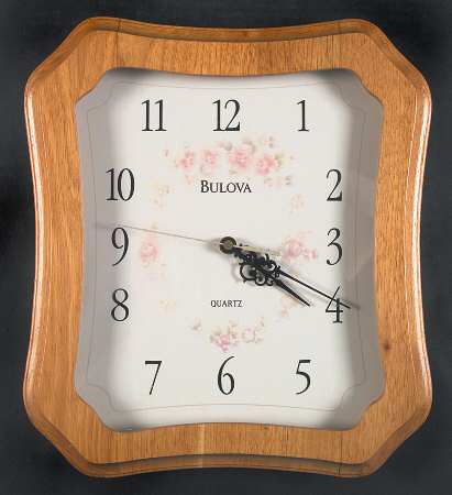 Tea Rose Hanging Wall Clock